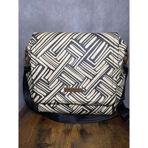 Petunia Pickle Bottom Boxy Neutral abstract Backpack Designer Diaper Bag